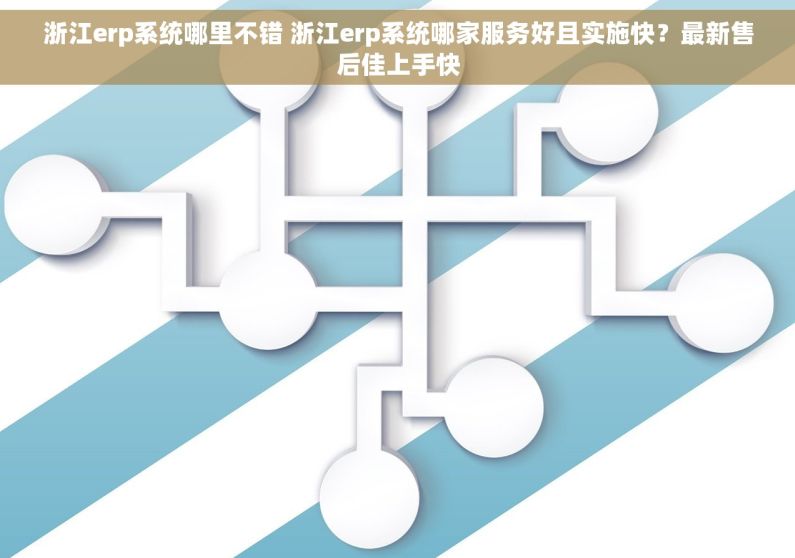 浙江erp系统哪里不错 浙江erp系统哪家服务好且实施快？最新售后佳上手快