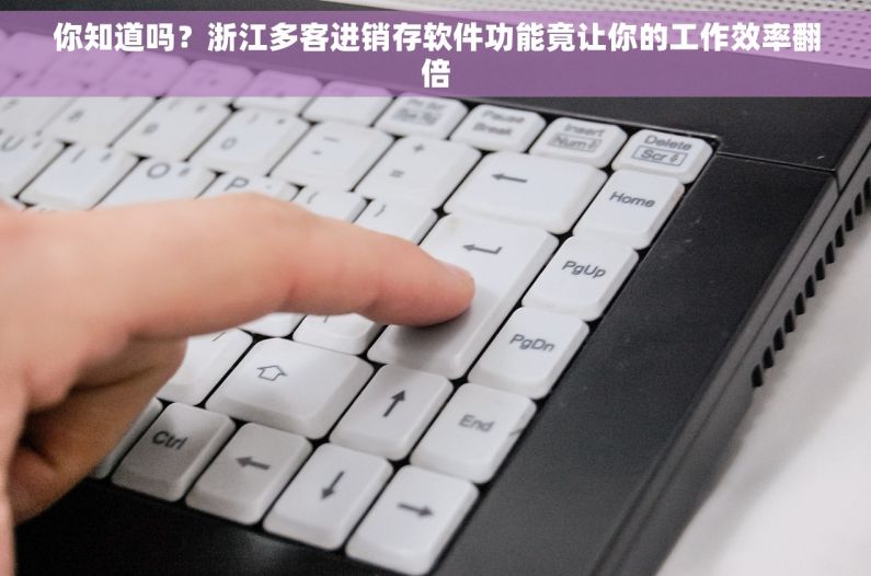 你知道吗？浙江多客进销存软件功能竟让你的工作效率翻倍