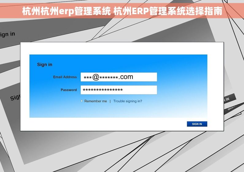 杭州杭州erp管理系统 杭州ERP管理系统选择指南