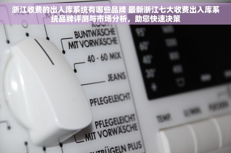 浙江收费的出入库系统有哪些品牌 最新浙江七大收费出入库系统品牌评测与市场分析，助您快速决策