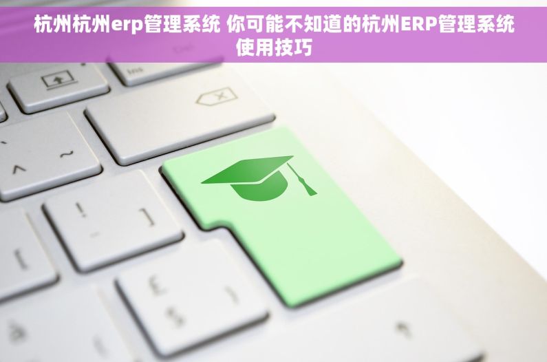 杭州杭州erp管理系统 你可能不知道的杭州ERP管理系统使用技巧