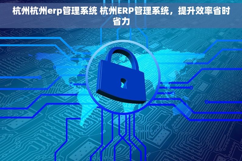 杭州杭州erp管理系统 杭州ERP管理系统，提升效率省时省力