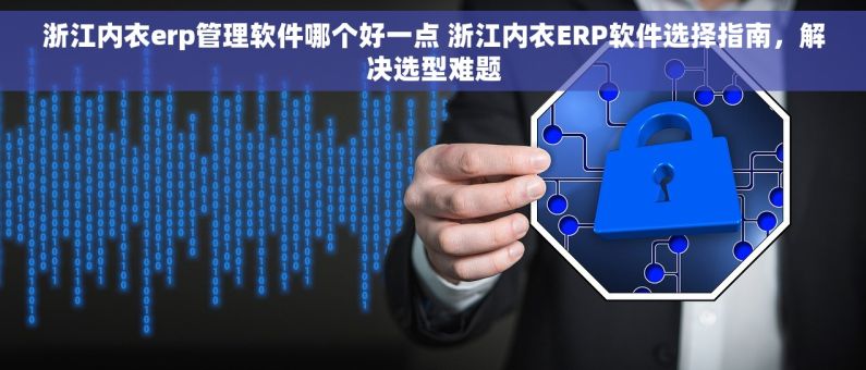 浙江内衣erp管理软件哪个好一点 浙江内衣ERP软件选择指南，解决选型难题