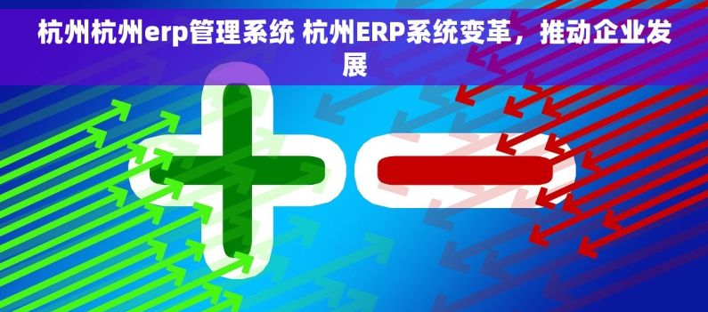 杭州杭州erp管理系统 杭州ERP系统变革，推动企业发展