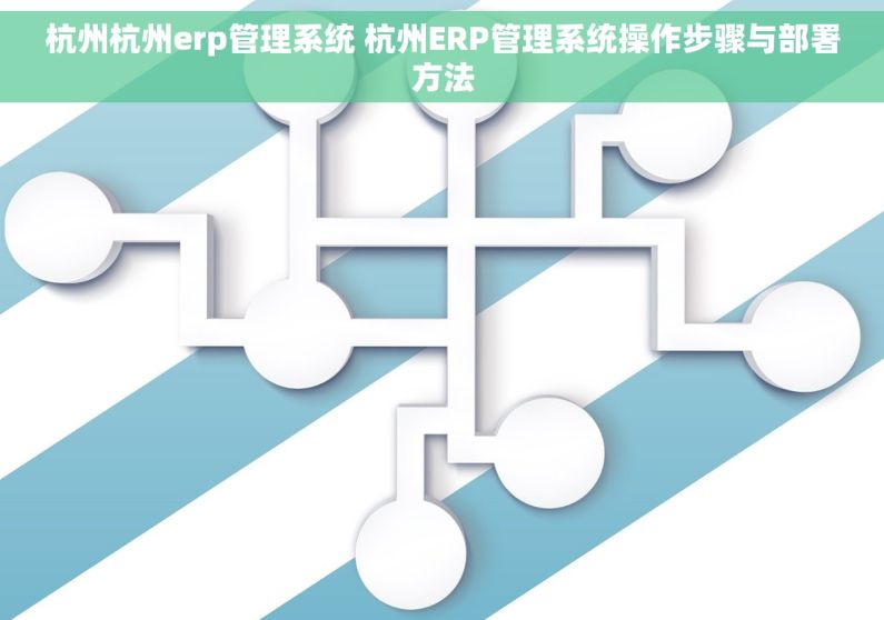 杭州杭州erp管理系统 杭州ERP管理系统操作步骤与部署方法