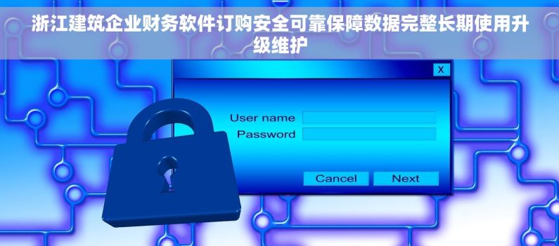 浙江建筑企业财务软件订购安全可靠保障数据完整长期使用升级维护