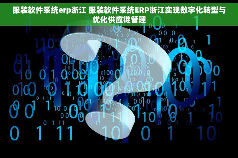 服装软件系统erp浙江 服装软件系统ERP浙江实现数字化转型与优化供应链管理