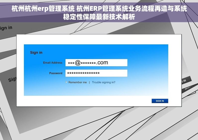 杭州杭州erp管理系统 杭州ERP管理系统业务流程再造与系统稳定性保障最新技术解析