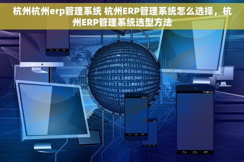 杭州杭州erp管理系统 杭州ERP管理系统怎么选择，杭州ERP管理系统选型方法
