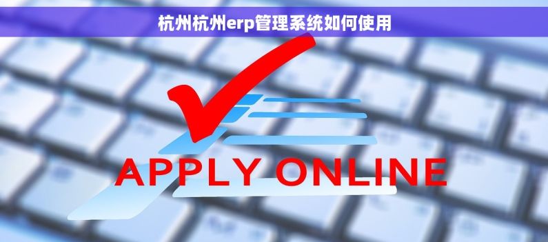 杭州杭州erp管理系统如何使用