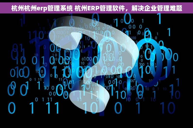 杭州杭州erp管理系统 杭州ERP管理软件，解决企业管理难题