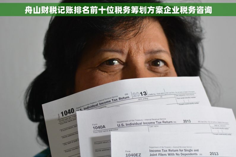 舟山财税记账排名前十位税务筹划方案企业税务咨询