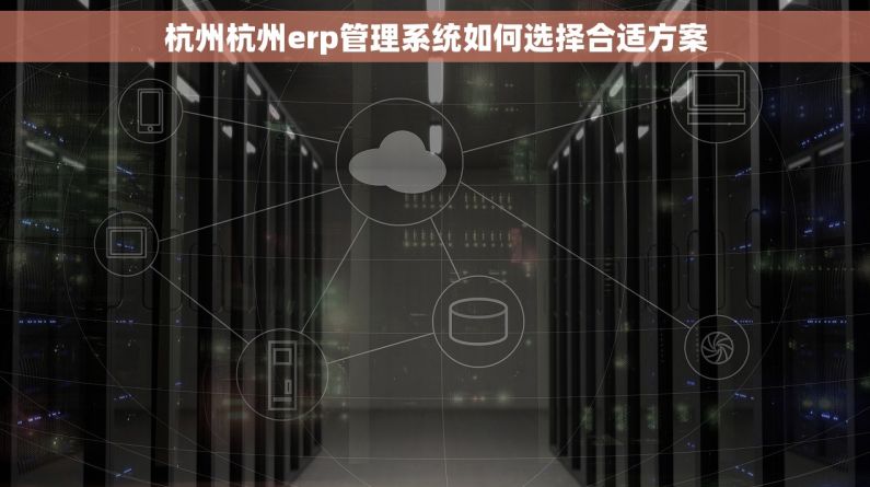 杭州杭州erp管理系统如何选择合适方案