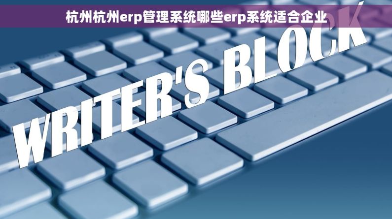 杭州杭州erp管理系统哪些erp系统适合企业