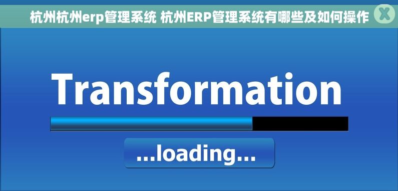 杭州杭州erp管理系统 杭州ERP管理系统有哪些及如何操作