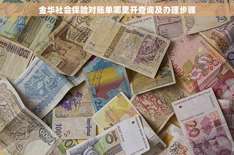 金华社会保险对账单哪里开查询及办理步骤