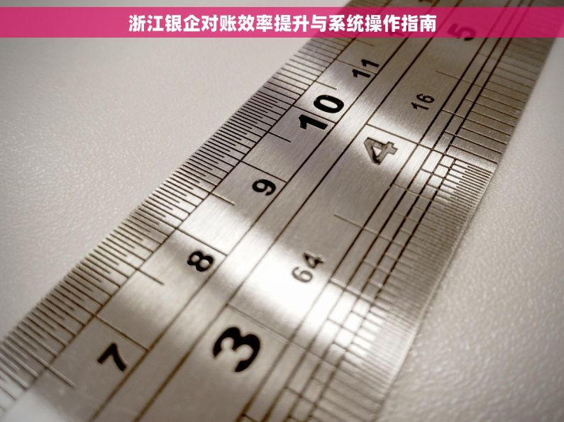 浙江银企对账效率提升与系统操作指南