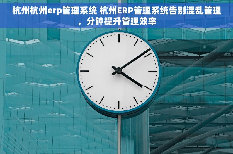 杭州杭州erp管理系统 杭州ERP管理系统告别混乱管理，分钟提升管理效率