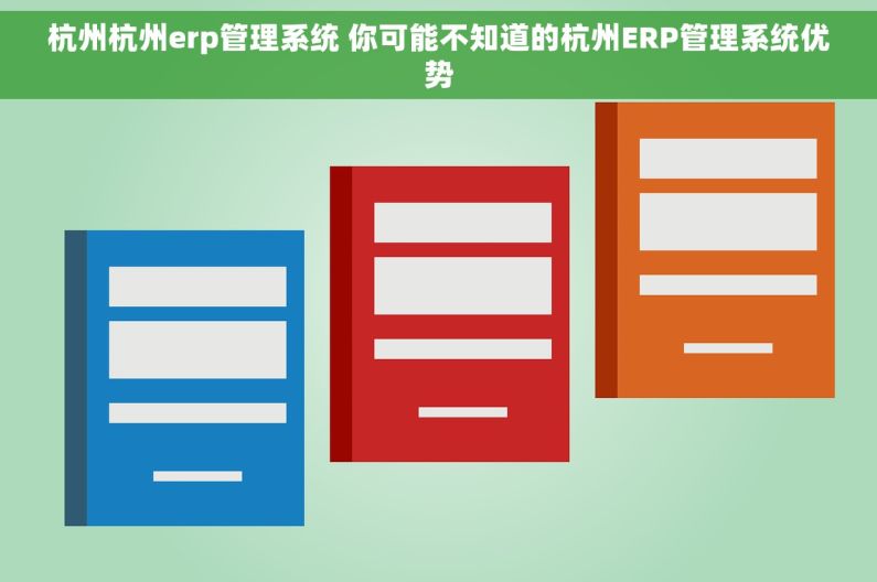 杭州杭州erp管理系统 你可能不知道的杭州ERP管理系统优势