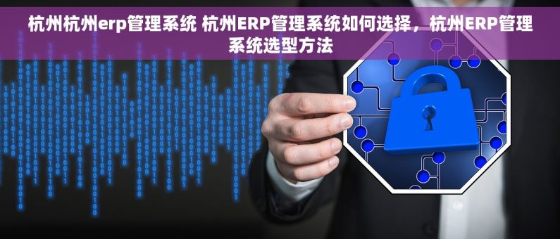 杭州杭州erp管理系统 杭州ERP管理系统如何选择，杭州ERP管理系统选型方法