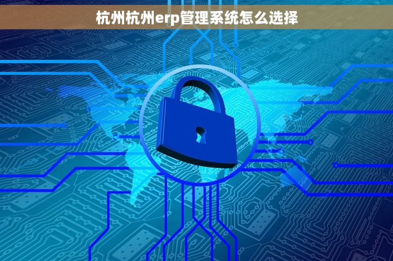 杭州杭州erp管理系统怎么选择