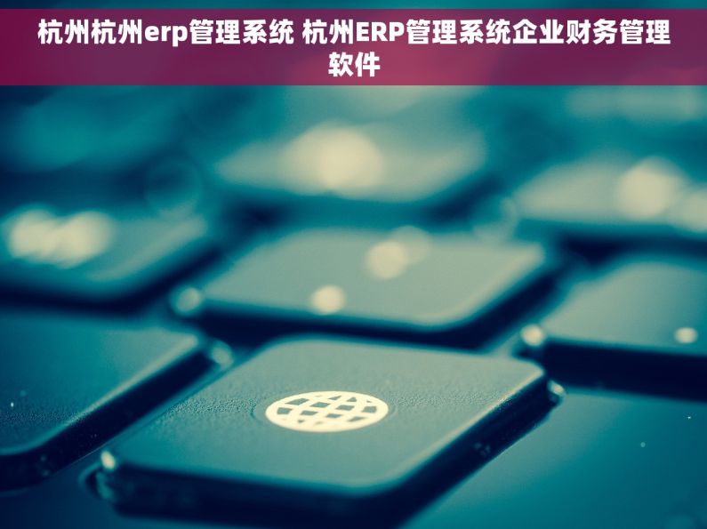 杭州杭州erp管理系统 杭州ERP管理系统企业财务管理软件