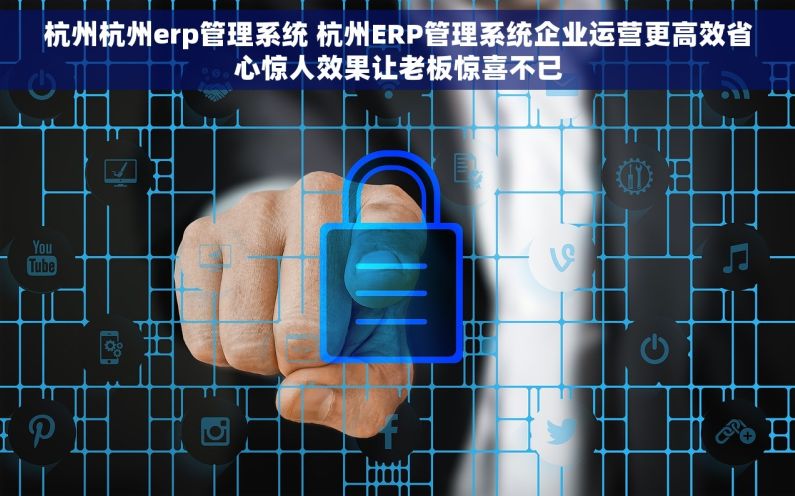 杭州杭州erp管理系统 杭州ERP管理系统企业运营更高效省心惊人效果让老板惊喜不已
