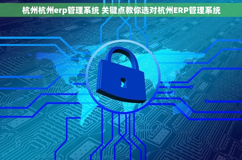 杭州杭州erp管理系统 关键点教你选对杭州ERP管理系统