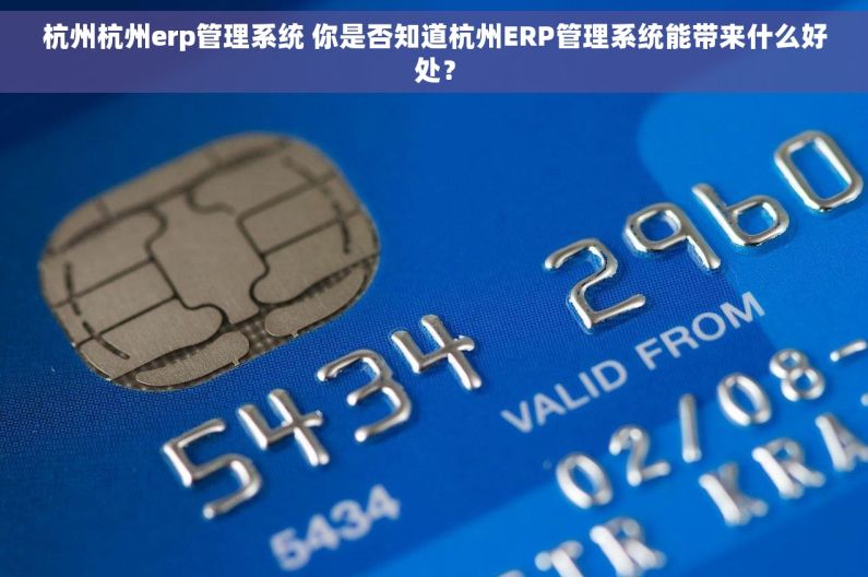 杭州杭州erp管理系统 你是否知道杭州ERP管理系统能带来什么好处？