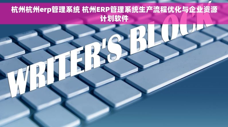 杭州杭州erp管理系统 杭州ERP管理系统生产流程优化与企业资源计划软件