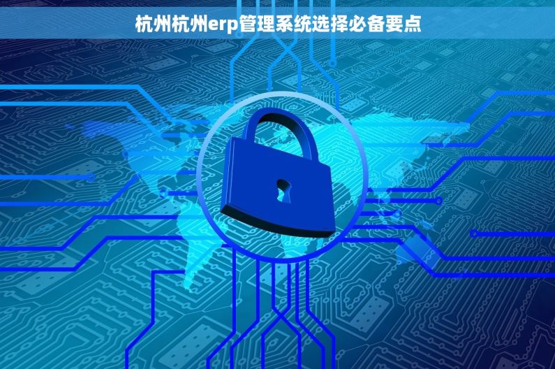 杭州杭州erp管理系统选择必备要点