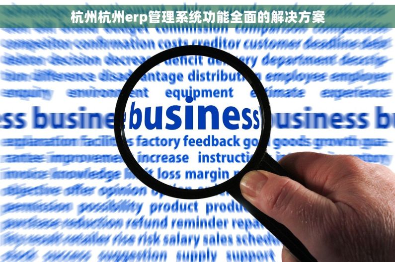 杭州杭州erp管理系统功能全面的解决方案