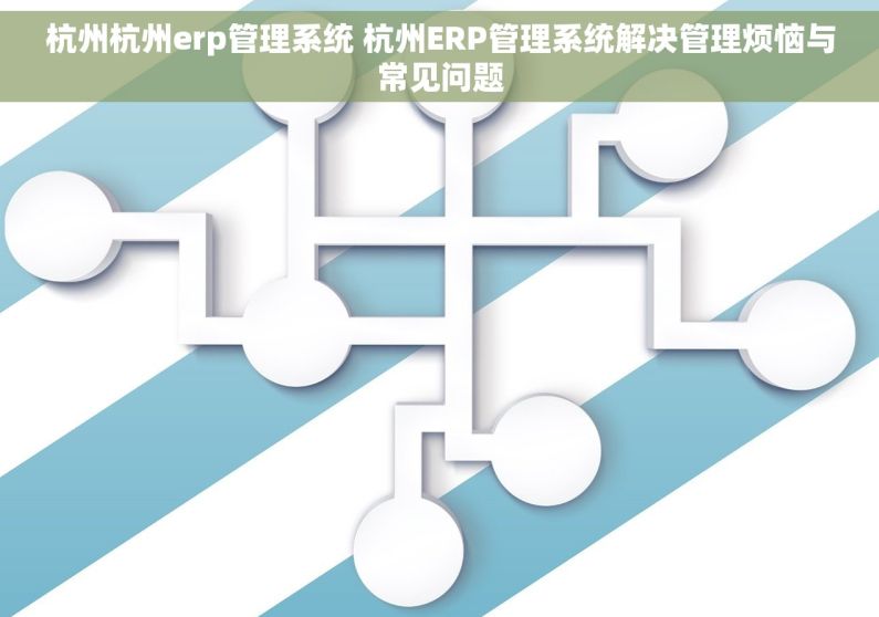 杭州杭州erp管理系统 杭州ERP管理系统解决管理烦恼与常见问题