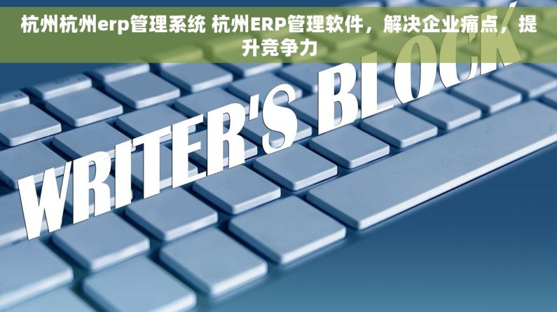 杭州杭州erp管理系统 杭州ERP管理软件，解决企业痛点，提升竞争力