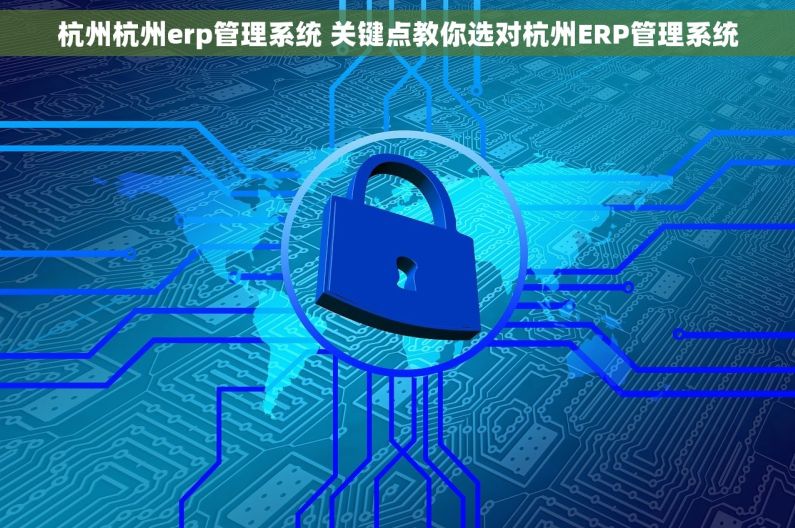 杭州杭州erp管理系统 关键点教你选对杭州ERP管理系统