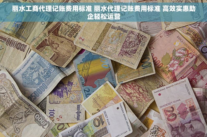 丽水工商代理记账费用标准 丽水代理记账费用标准 高效实惠助企轻松运营