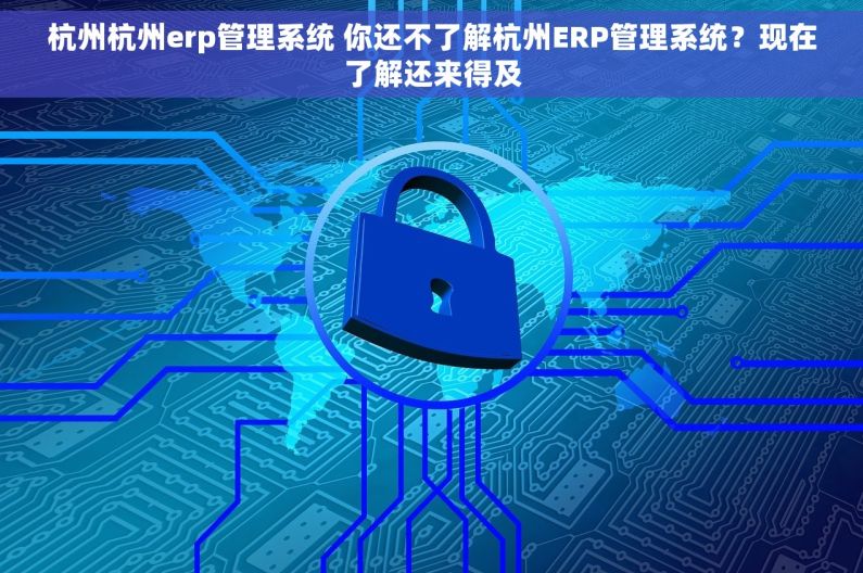 杭州杭州erp管理系统 你还不了解杭州ERP管理系统？现在了解还来得及