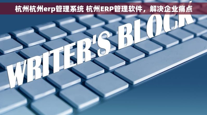 杭州杭州erp管理系统 杭州ERP管理软件，解决企业痛点