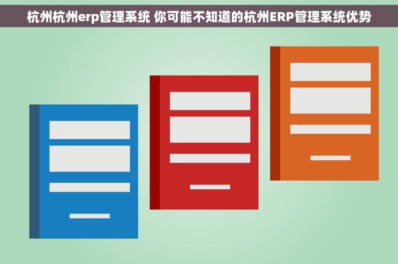 杭州杭州erp管理系统 你可能不知道的杭州ERP管理系统优势