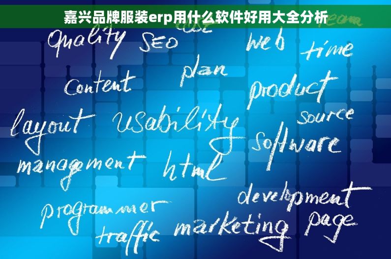 嘉兴品牌服装erp用什么软件好用大全分析