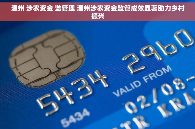 温州 涉农资金 监管理 温州涉农资金监管成效显著助力乡村振兴