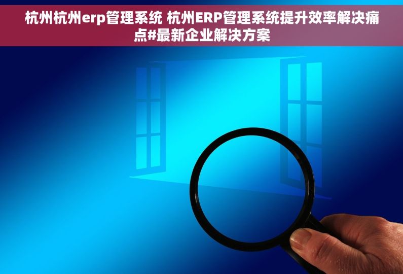 杭州杭州erp管理系统 杭州ERP管理系统提升效率解决痛点#最新企业解决方案