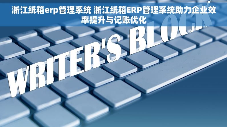 浙江纸箱erp管理系统 浙江纸箱ERP管理系统助力企业效率提升与记账优化