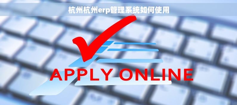 杭州杭州erp管理系统如何使用