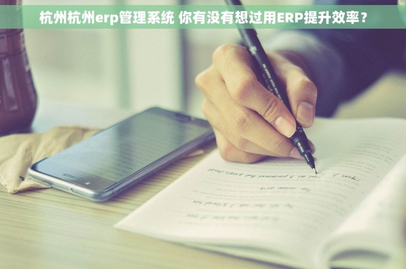 杭州杭州erp管理系统 你有没有想过用ERP提升效率？