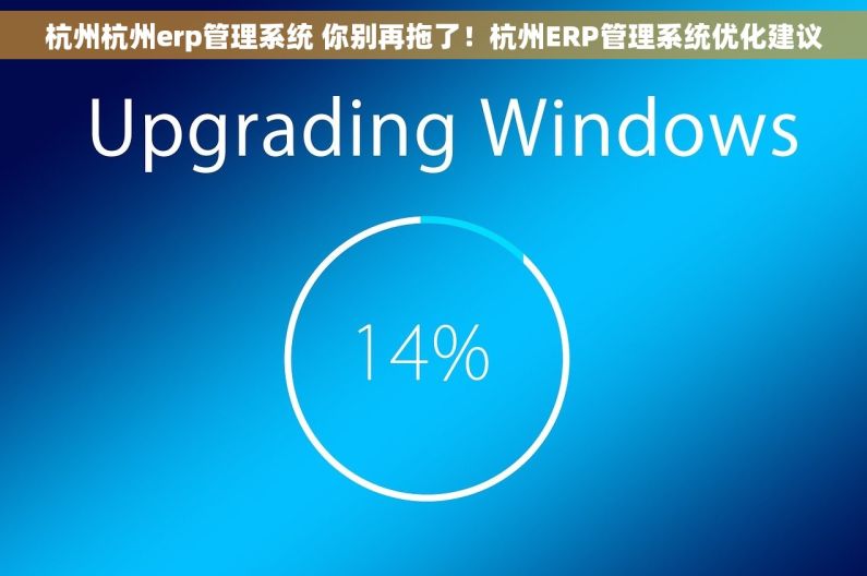 杭州杭州erp管理系统 你别再拖了！杭州ERP管理系统优化建议