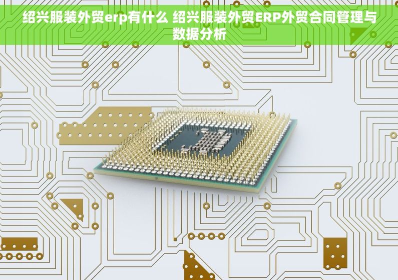 绍兴服装外贸erp有什么 绍兴服装外贸ERP外贸合同管理与数据分析