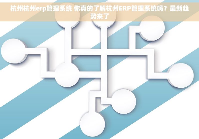 杭州杭州erp管理系统 你真的了解杭州ERP管理系统吗？最新趋势来了