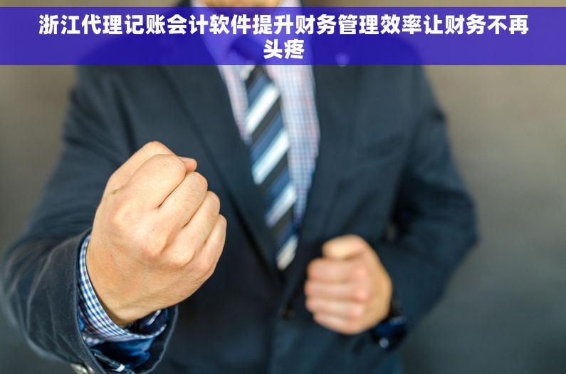 浙江代理记账会计软件提升财务管理效率让财务不再头疼