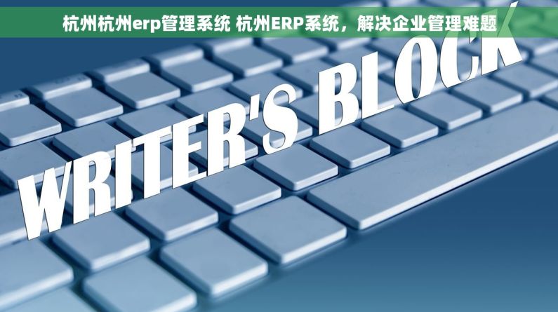 杭州杭州erp管理系统 杭州ERP系统，解决企业管理难题